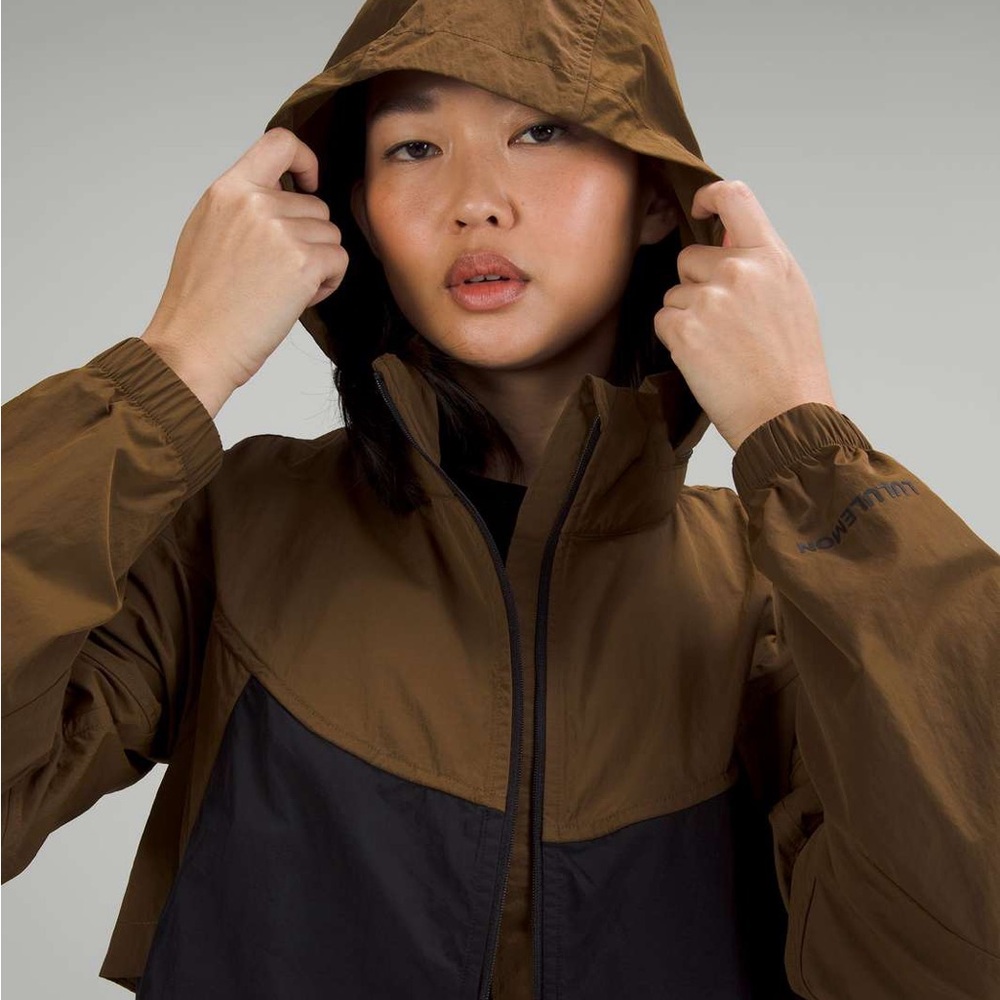 lululemon athletica Brown and Black Utility Jacket with Hood